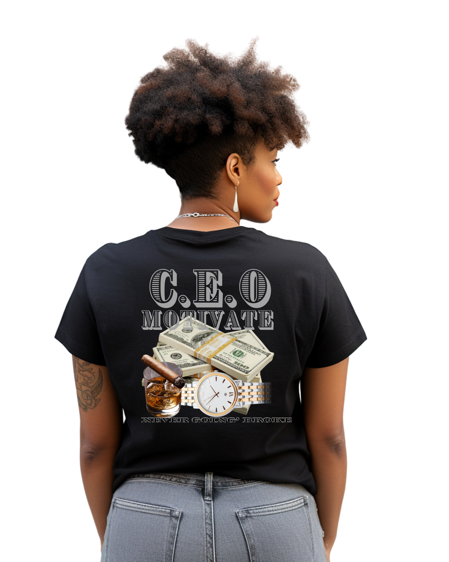 C.E.O MOTIVATE NEVER GOIN BROKE AGAIN(unisex T-Shirt