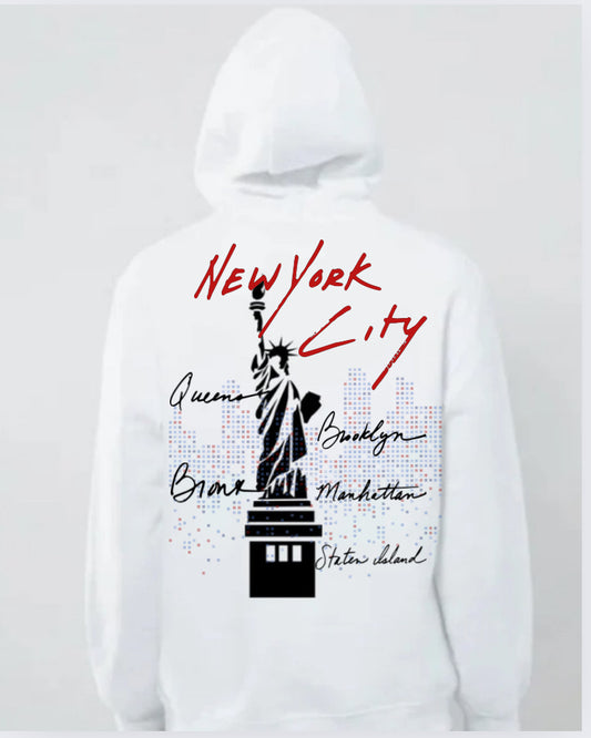 Hard core Hoodie (New York, Paris, London )