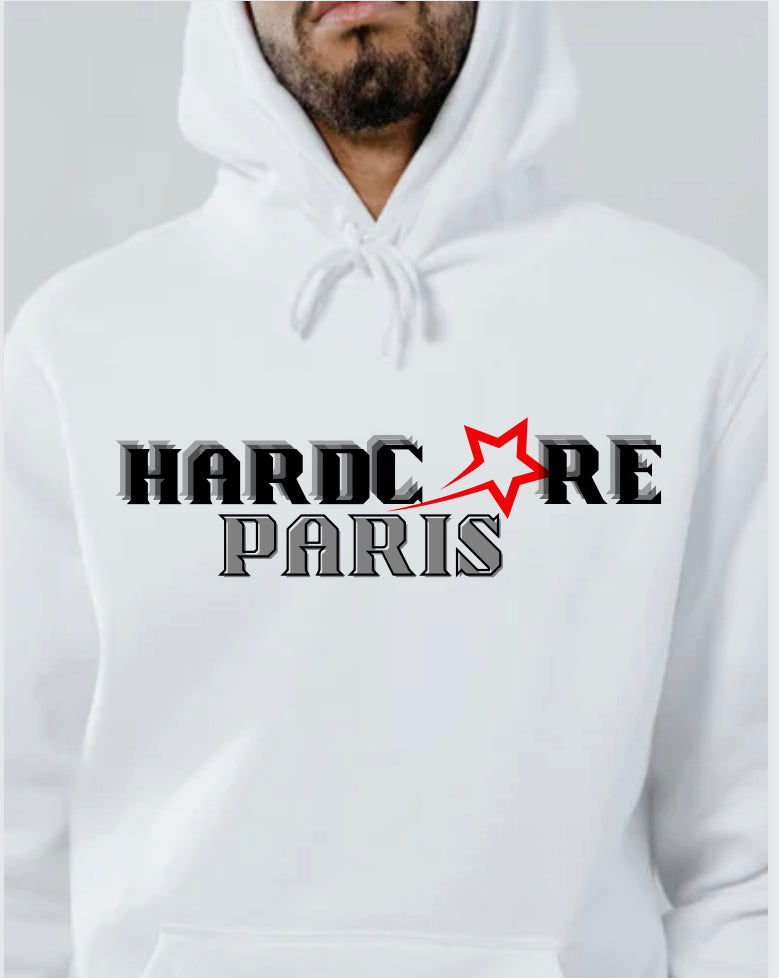 Hard core Hoodie (New York, Paris, London )